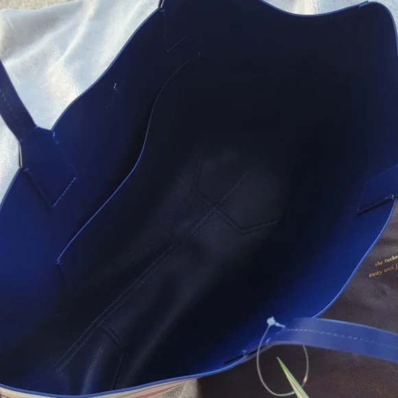 BNWT Kate Spade Multi Stripe Leather Tote Bag Jones Street Stripe Posey - Picture 6 of 7